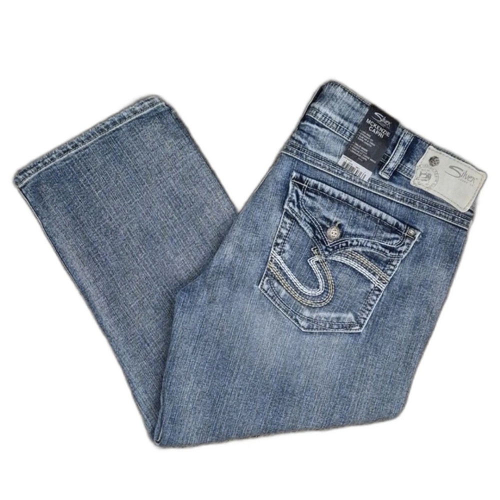 Silver Jeans McKenzie Capri Size 34 NWT!